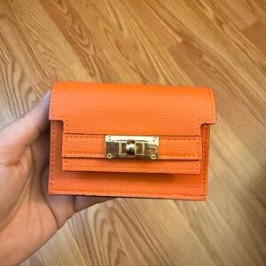 Orange wallet